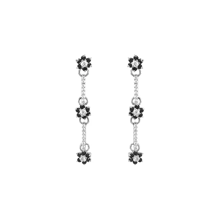 Vòng tai vàng đính đá zircon