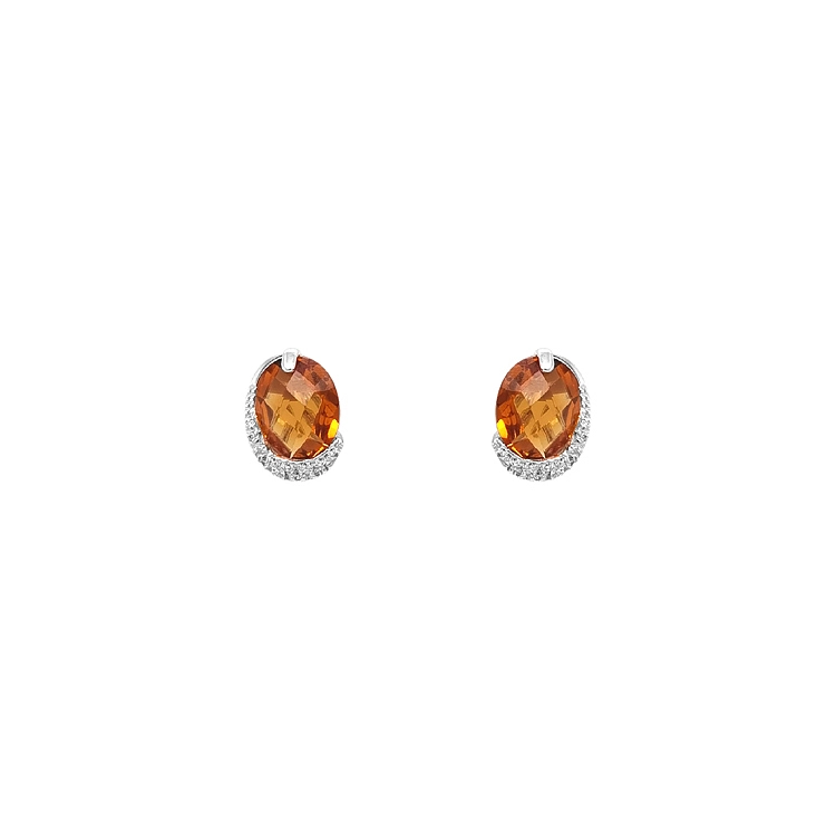 Vòng tai vàng đính đá zircon