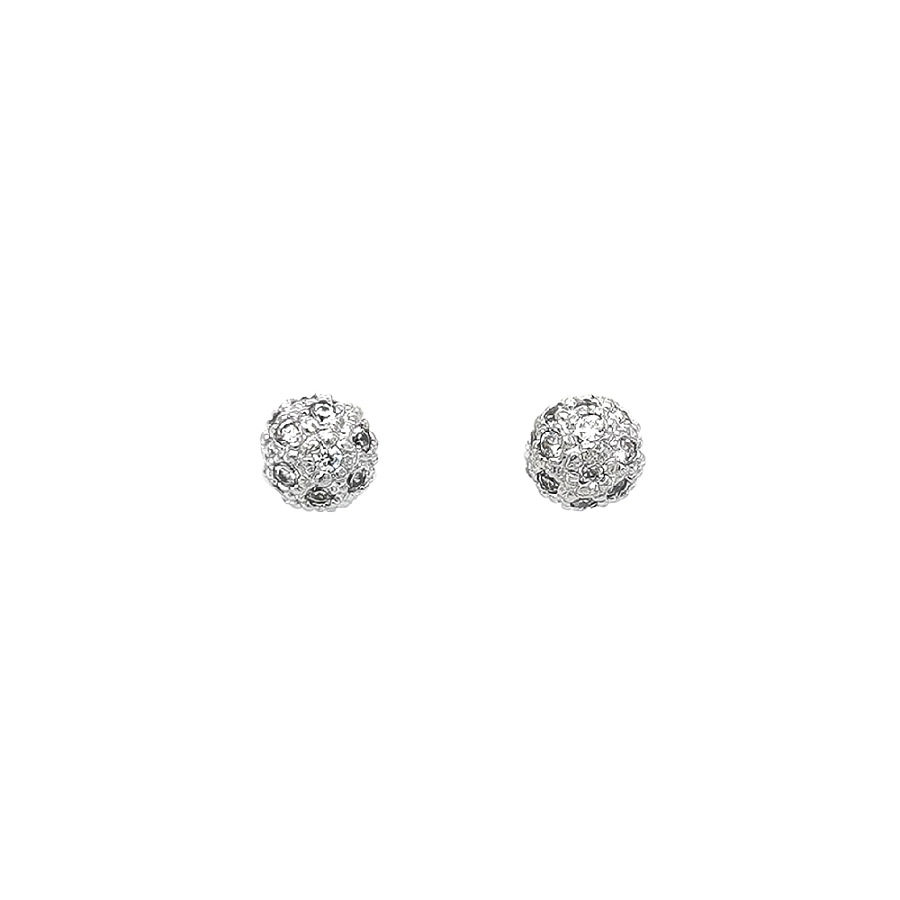 Vòng tai sang trọng với họa tiết zirconia tinh xảo