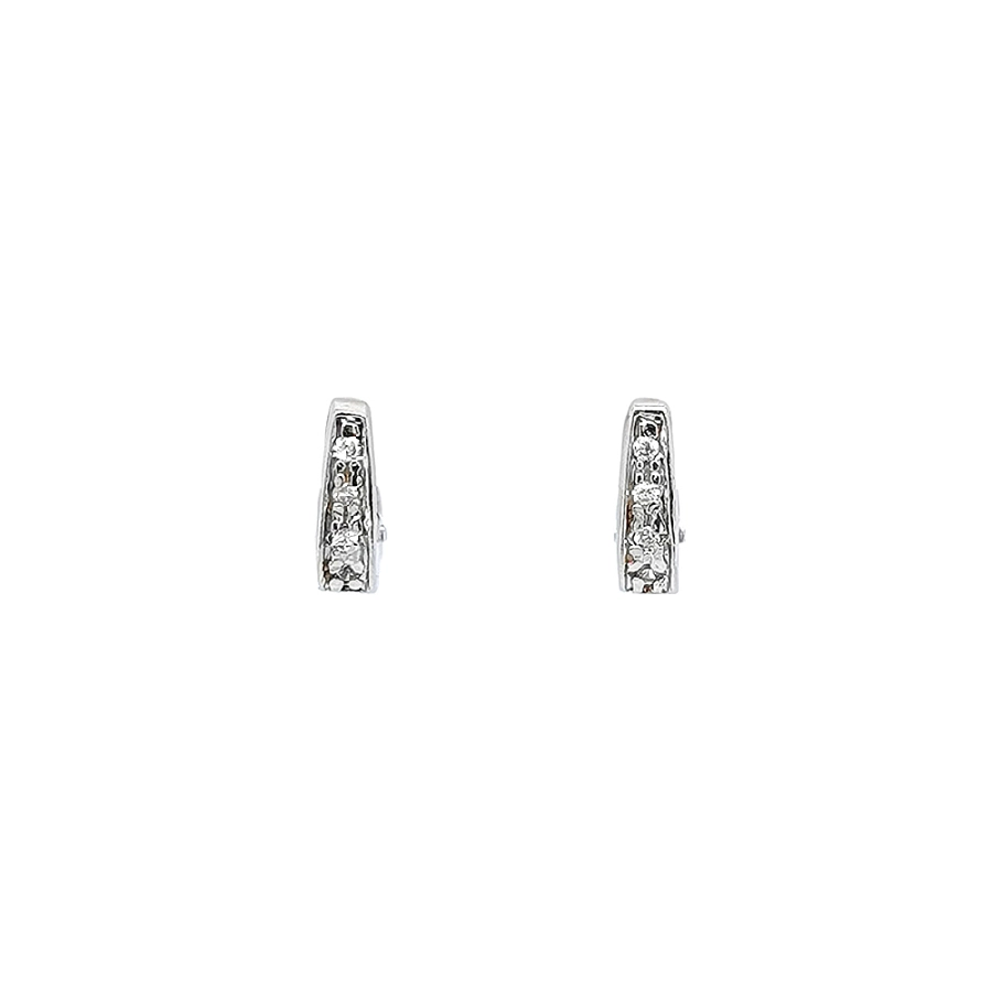 Những đôi bông tai vàng trắng đẹp mắt với đá zircon