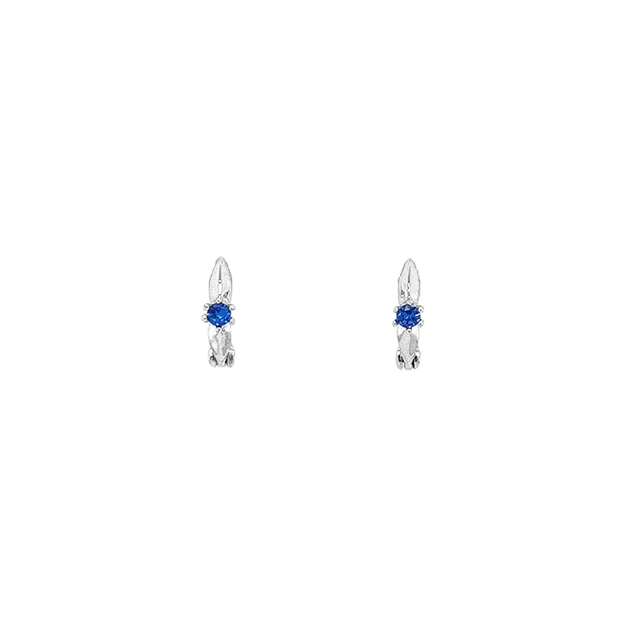 Vòng tai vàng trắng đính sapphire - Sự kỳ diệu của đá quý xanh