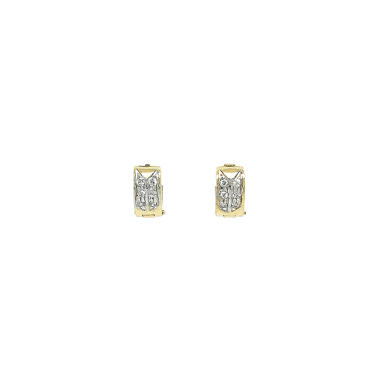 Vòng tai vàng đính đá zircon