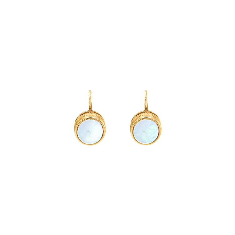 Vòng tai vàng đính ngọc opal