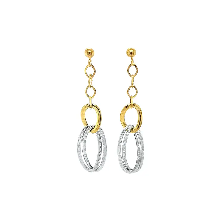 Khuyên tai làm từ vàng kết hợp