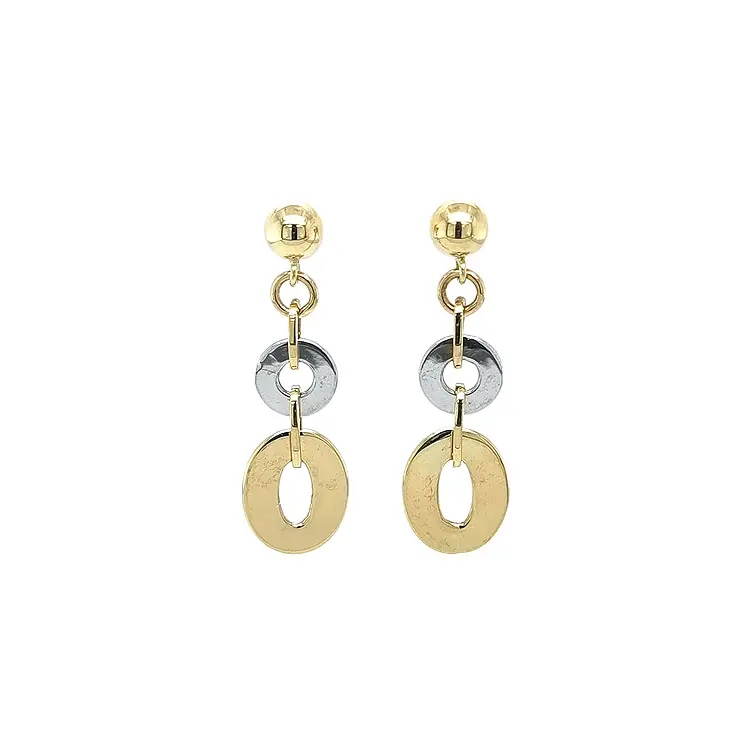 Khuyên tai làm từ vàng kết hợp