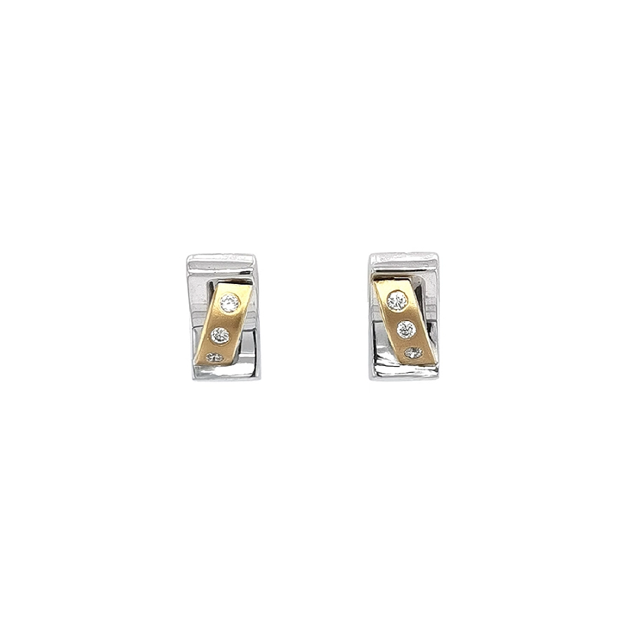 Vòng tai vàng rực rỡ đính đá zircon