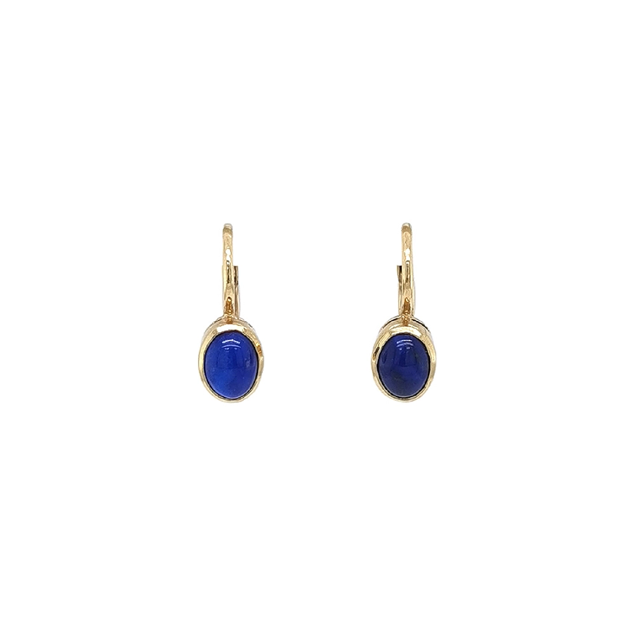 Vòng tai vàng với đá lapis lazuli - Sự tinh tế và sức mạnh hòa quyện trong một món trang sức