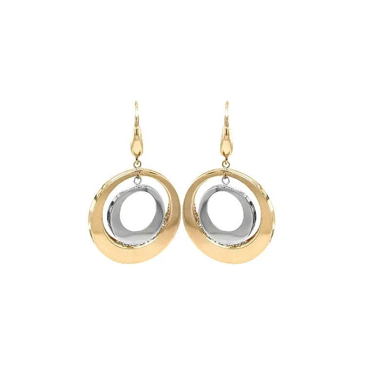 Vòng tai đeo dài kết hợp vàng