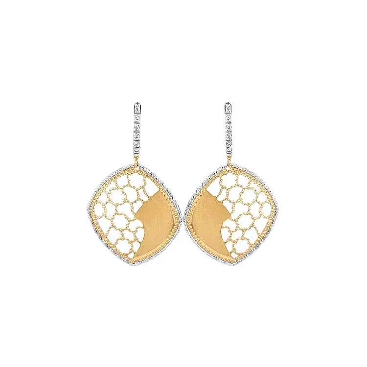 Vòng tai vàng đính đá zircon