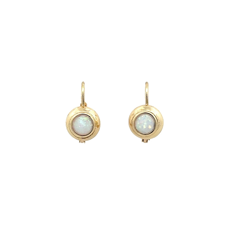 Vòng tai vàng đính ngọc opal