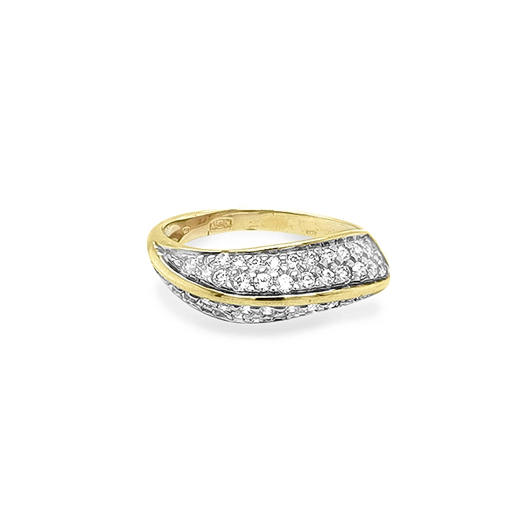 Nhẫn vàng đính đá zircon