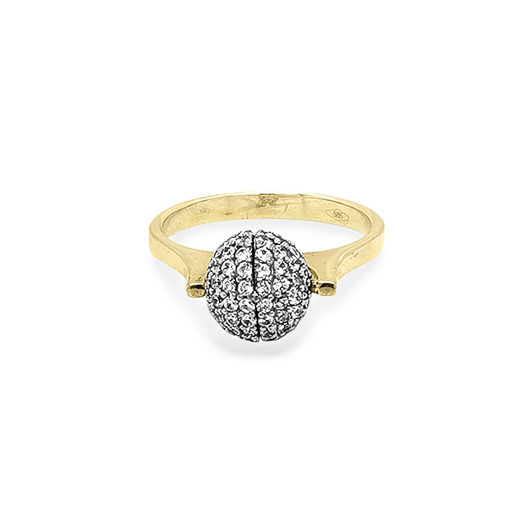 Nhẫn vàng đính đá zircon