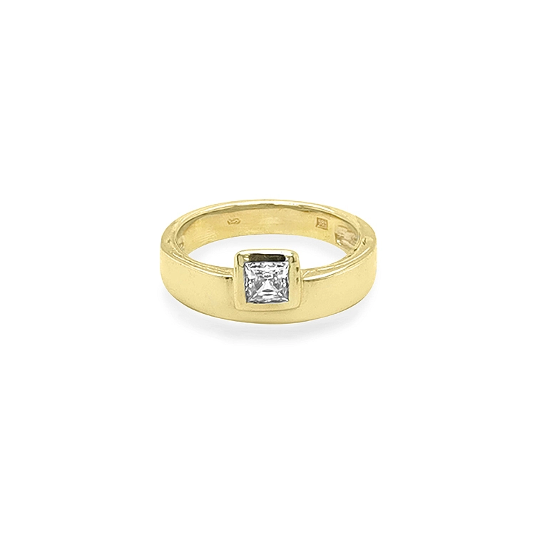 Nhẫn vàng đính đá zircon