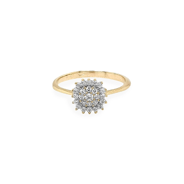 Nhẫn vàng đính đá zircon