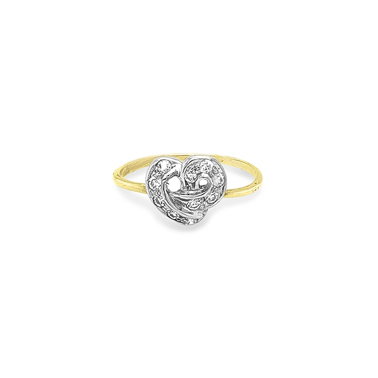 Nhẫn vàng đính đá zircon
