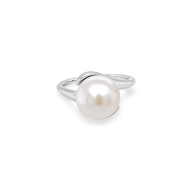 Nhẫn vàng đính ngọc trai và đá zircon