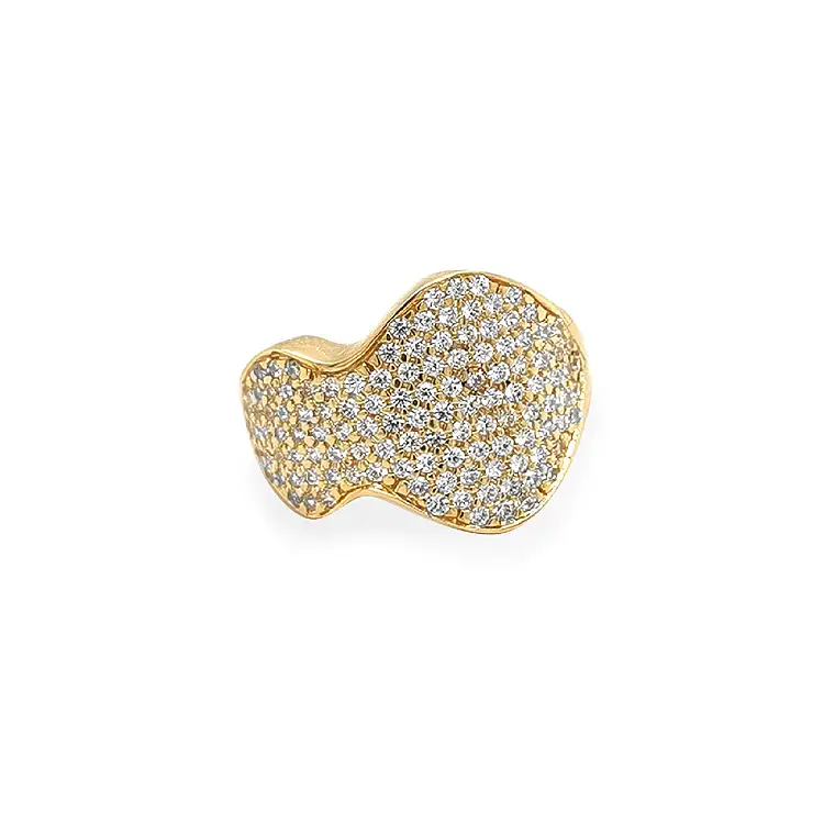 Nhẫn vàng đính đá zircon