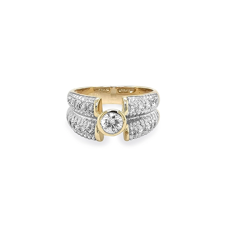 Nhẫn vàng đính đá zircon