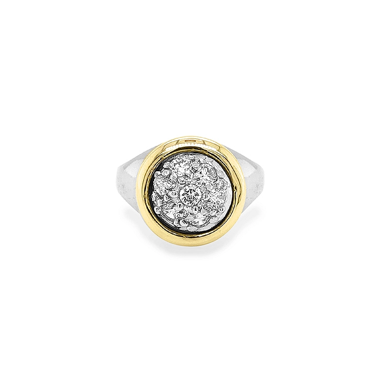 Nhẫn vàng đính đá zircon
