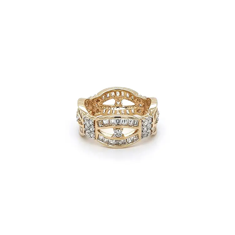 Nhẫn vàng đính đá zircon