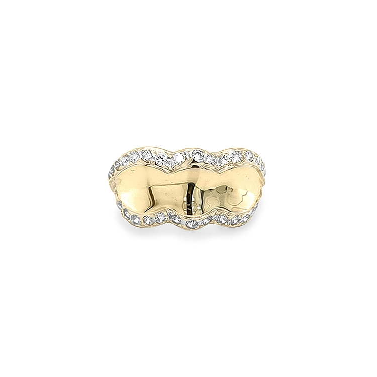 Nhẫn vàng đính đá zircon