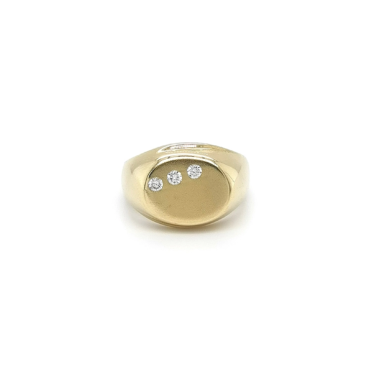 Nhẫn nam vàng đính đá zircon