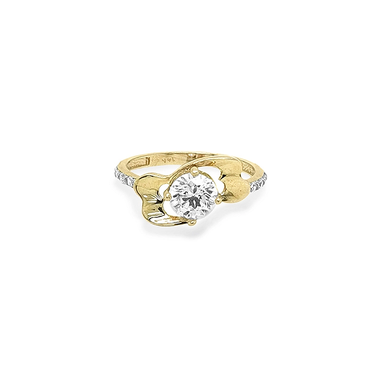 Nhẫn vàng đính đá zircon