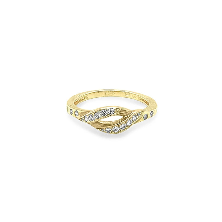 Nhẫn vàng đính đá zircon