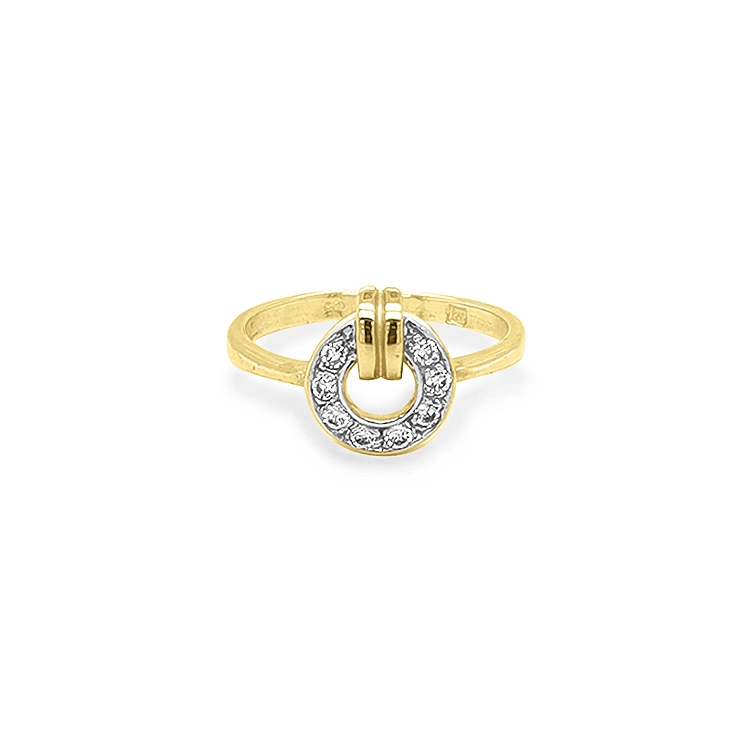 Nhẫn vàng đính đá zircon