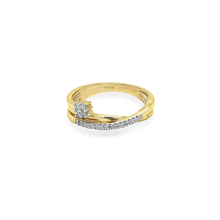 Nhẫn vàng đính đá zircon