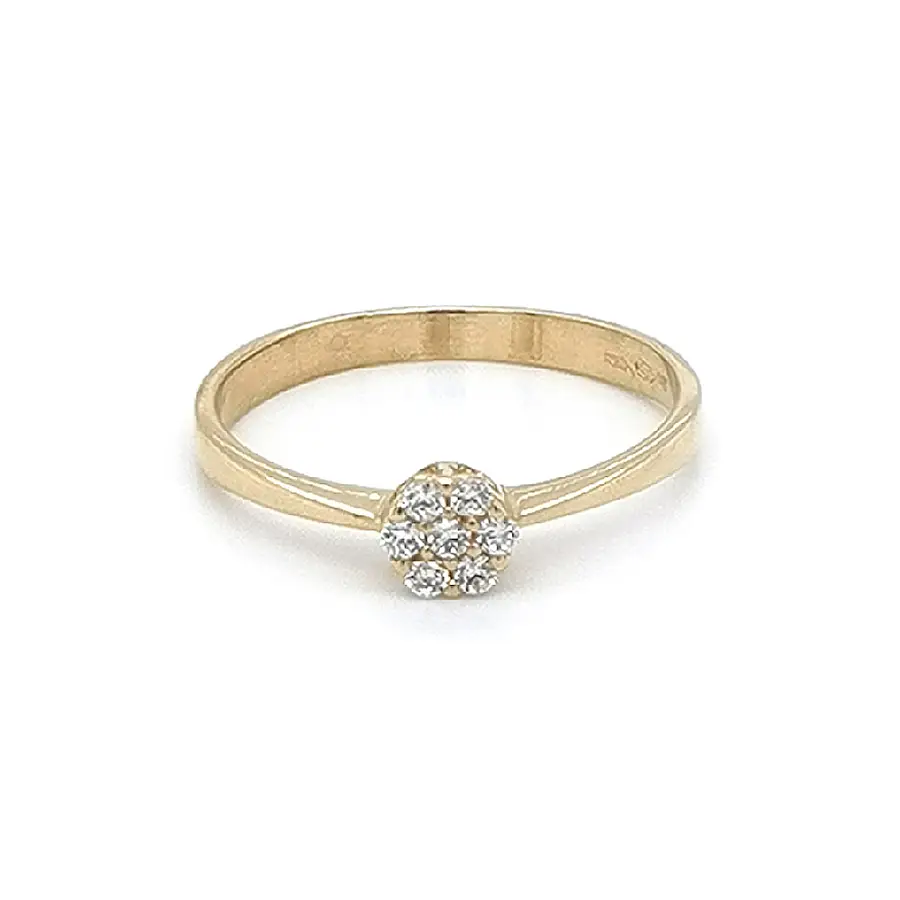 Nhẫn vàng đính đá zircon