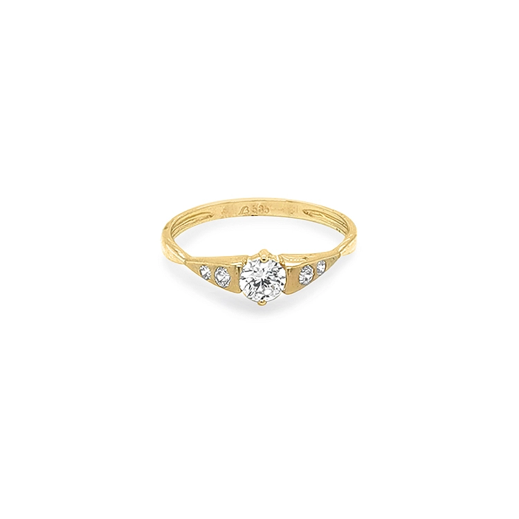 Nhẫn vàng đính đá zircon