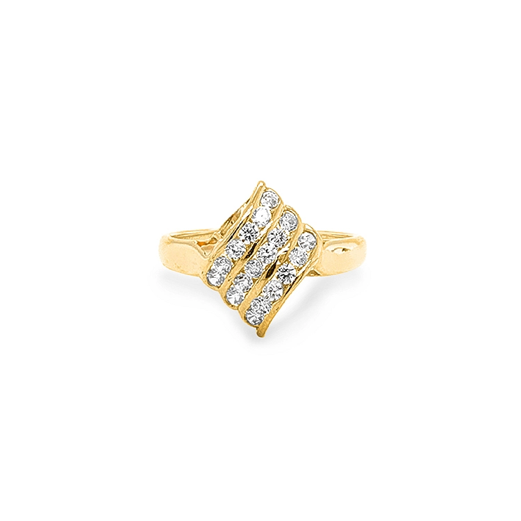Nhẫn vàng đính đá zircon
