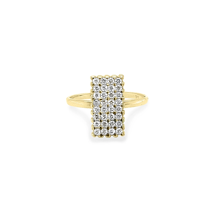 Nhẫn vàng đính đá zircon