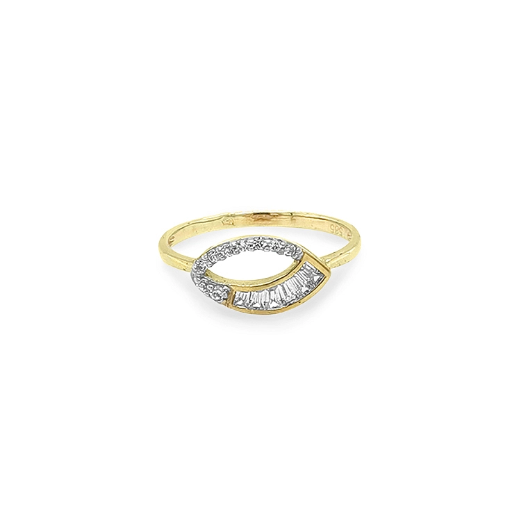 Nhẫn vàng đính đá zircon