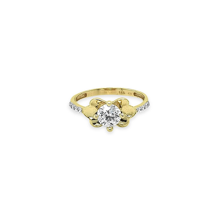 Nhẫn vàng đính đá cubic zirconia