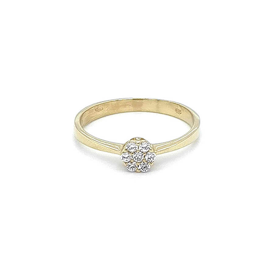 Nhẫn vàng đính đá zircon