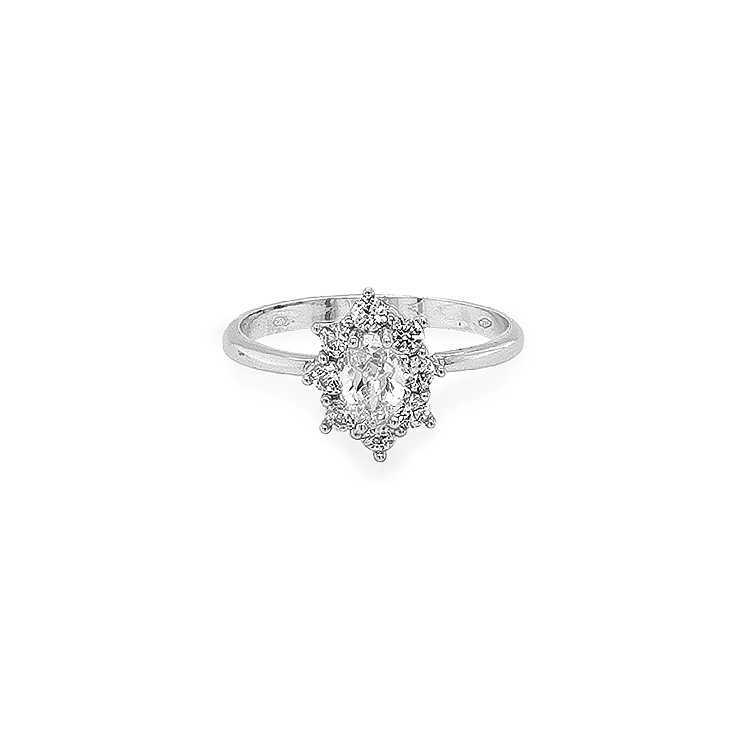 Nhẫn vàng đính đá zircon