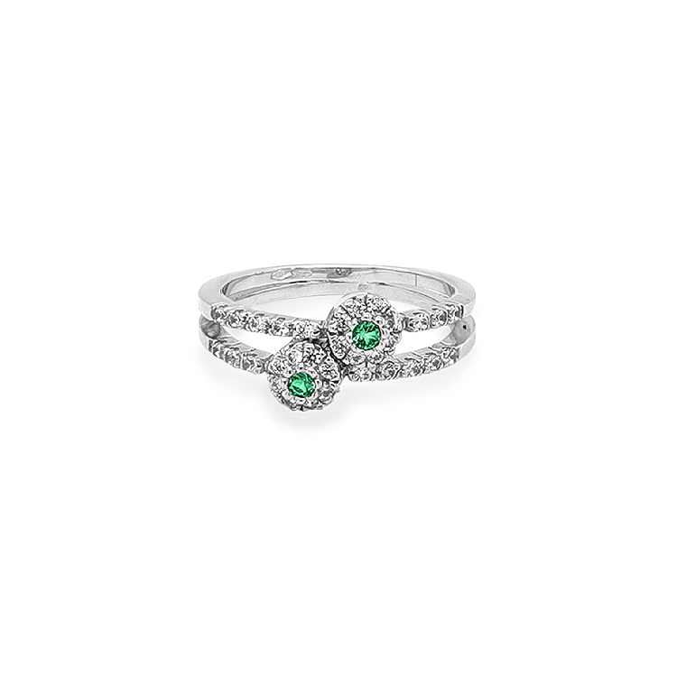 Nhẫn vàng đính đá zircon