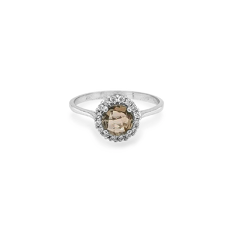 Nhẫn vàng đính đá zircon