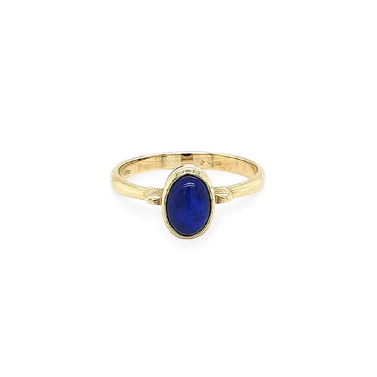 Nhẫn vàng đính đá lapis lazuli