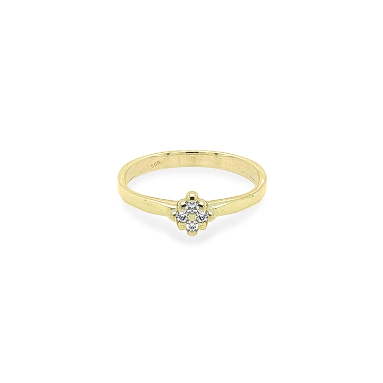 Nhẫn vàng đính đá zircon