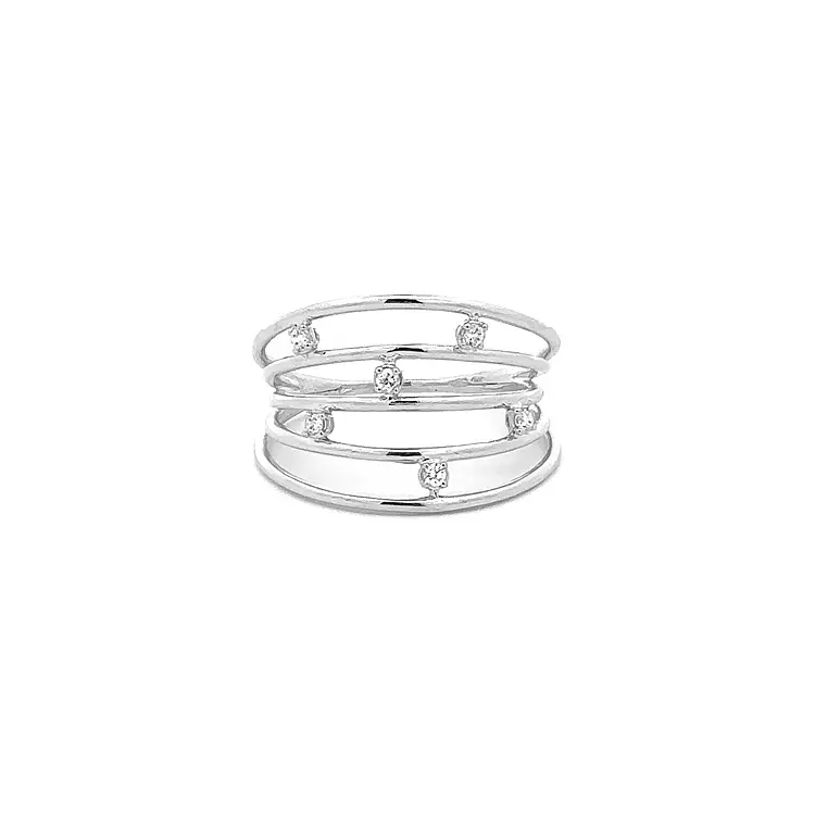 Nhẫn vàng đính đá zircon