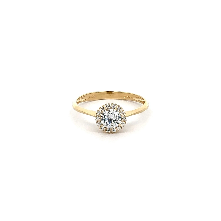 Nhẫn vàng đính đá zircon