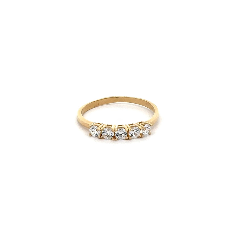 Nhẫn vàng đính đá zircon