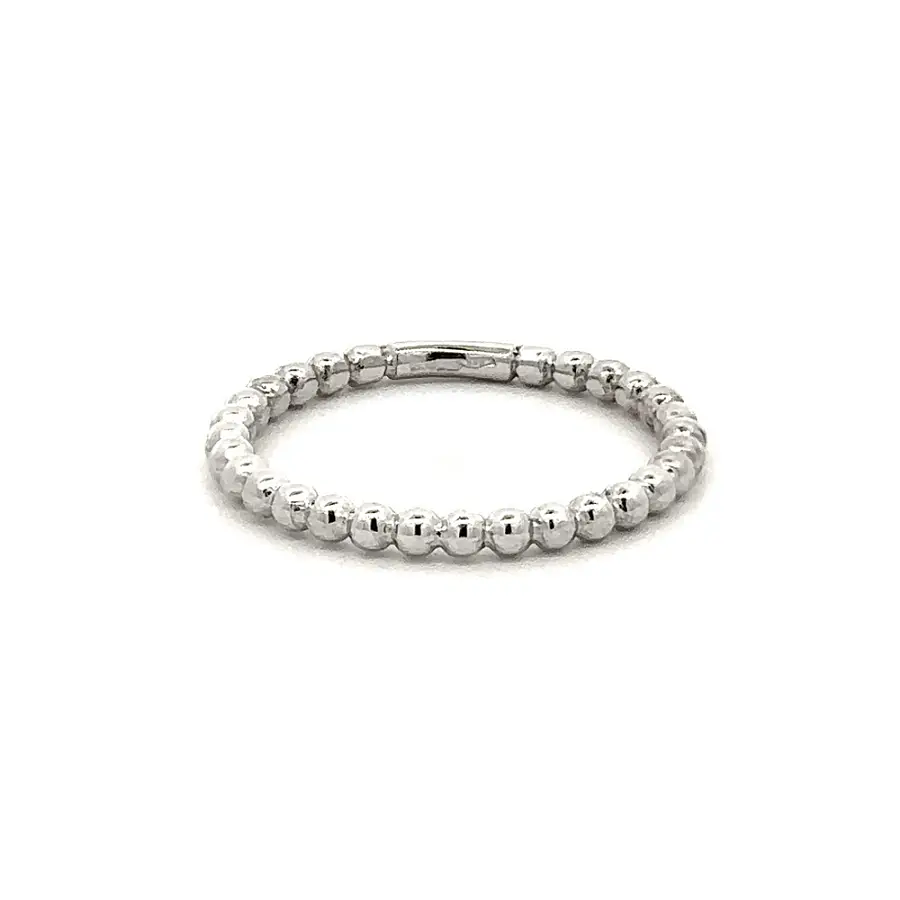 Nhẫn vàng trắng hình quả cầu