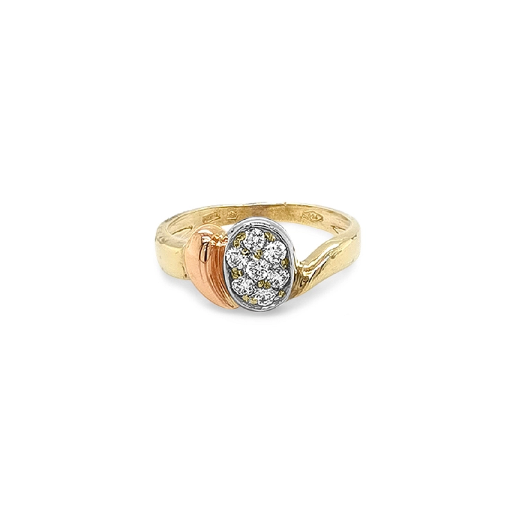 Nhẫn vàng đính đá zircon