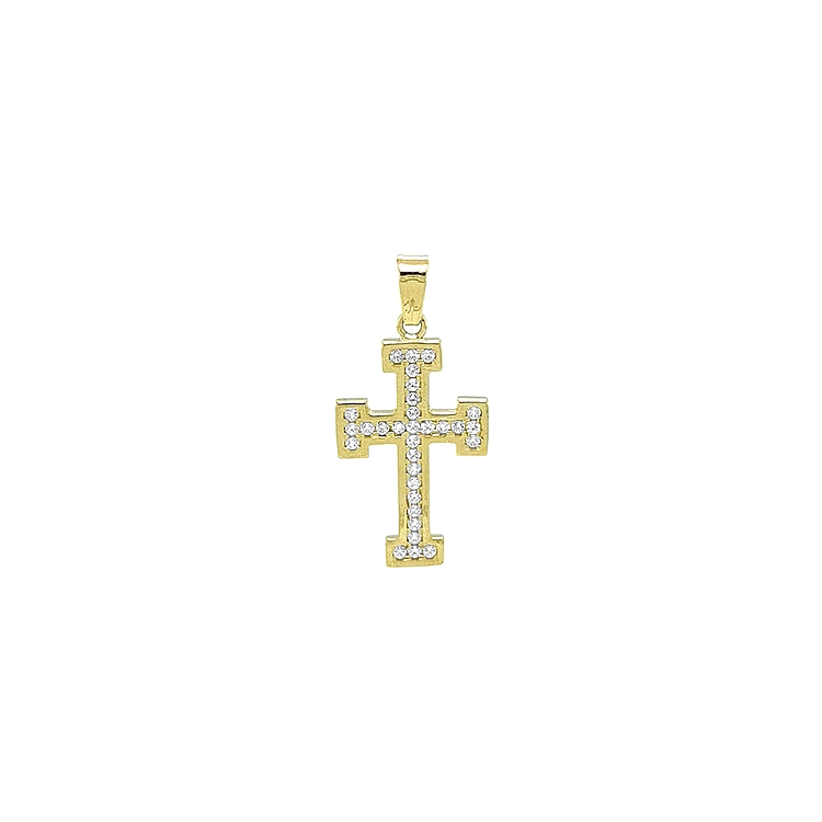 Mặt dây chuyền vàng đính đá zircon