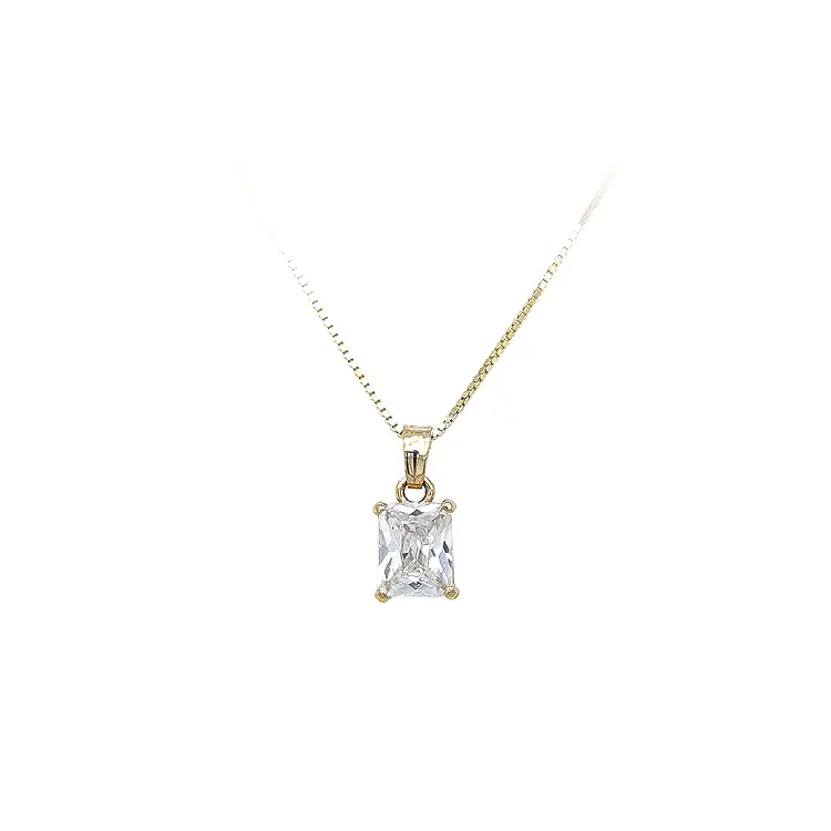 Mặt dây chuyền vàng đính đá zircon