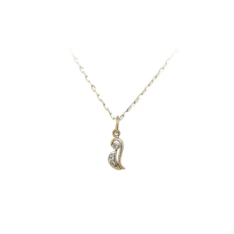 Mặt dây chuyền vàng đính đá zircon